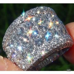 NEW Sterling Silver Color Big Band Ring